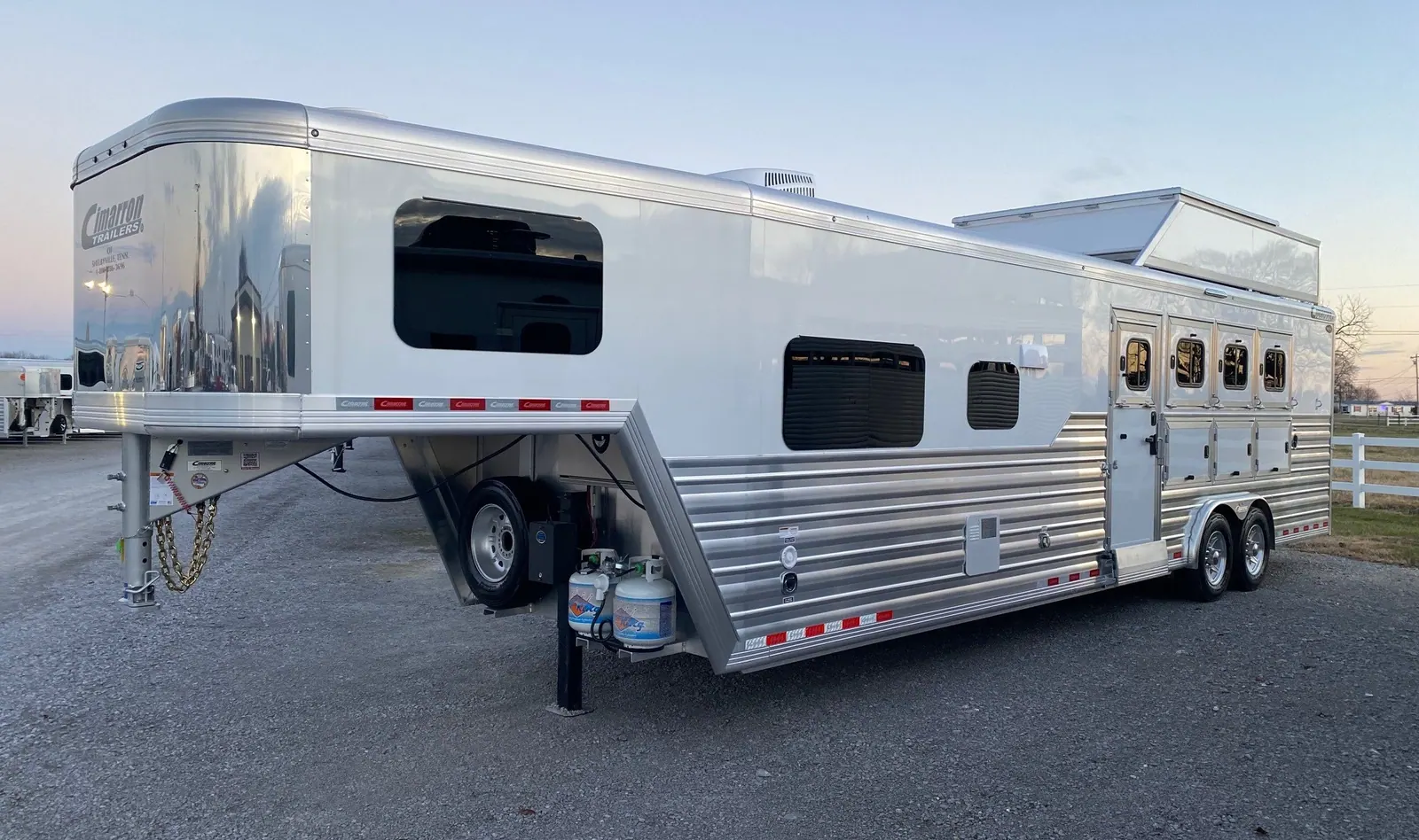 2024 Cimarron Trailers 8412 Outback Customs 4 Horse LQ